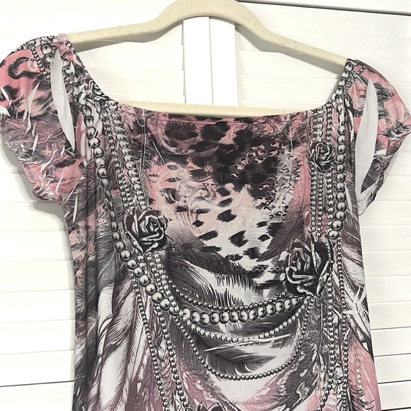 FEATHER ROSES LEOPARD - Picture 7 of 7